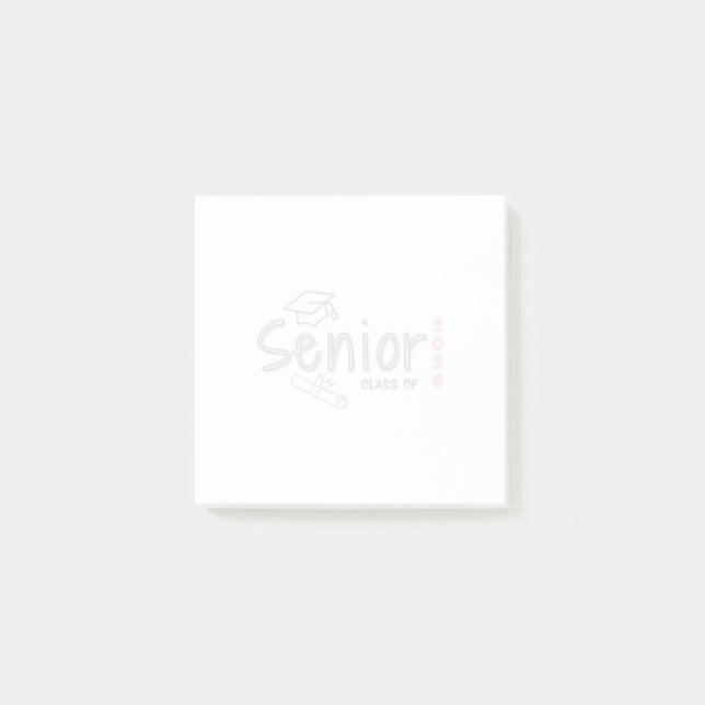 Bloco De Notas Senior Class of 2026 Post-It Notes (Frente)