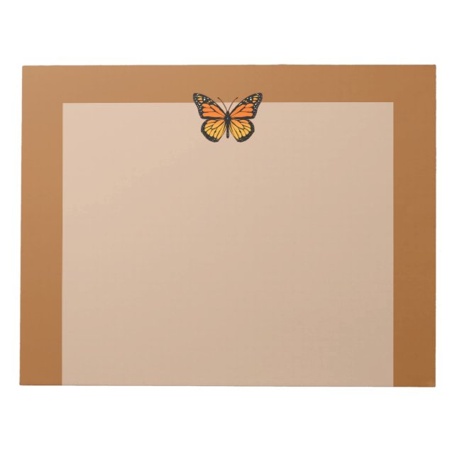Bloco De Notas Sensação de Borboleta Monarch (Frente)