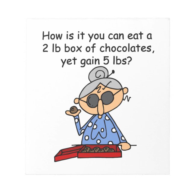 Bloco De Notas Sentido do chocolate (Frente)