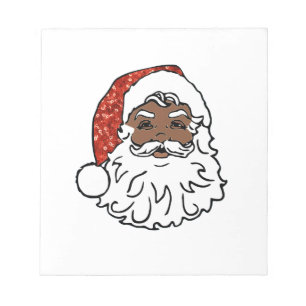 Bloco De Notas sequências de preto santa claus