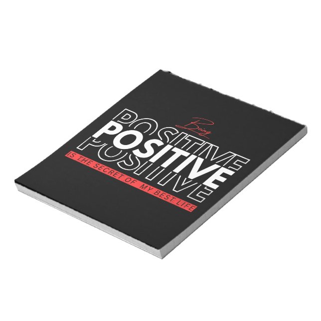 Bloco De Notas Ser Positivo (Invertido)