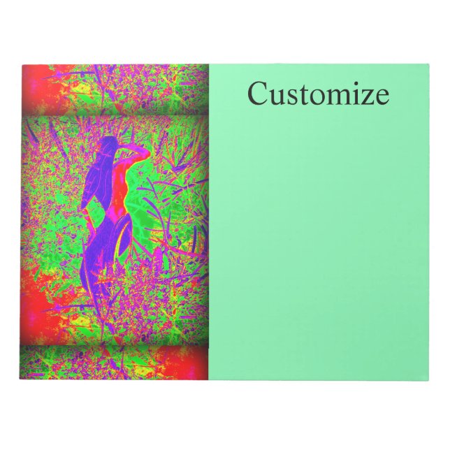 Bloco De Notas sereia hippie roxa-roxa (Frente)