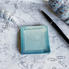 Bloco De Notas Sereia Silhouette Aqua Blue Posta