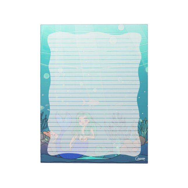 Bloco De Notas Sereid Lined - Notepad de 11" x 8,5" (Invertido)