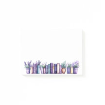 Serenas Notas de Aquarela da Biblioteca de Lavanda