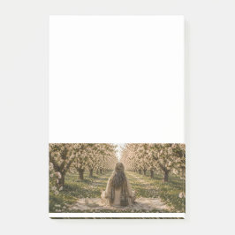 Bloco De Notas Serene Orchard Sticky Notes | Romantic Botanical