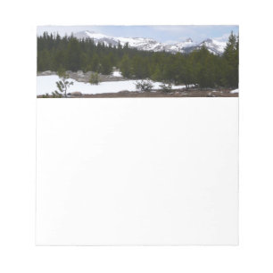 Bloco De Notas Serra Nevada e neve em Yosemite