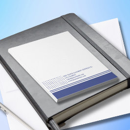 Bloco De Notas Serviços Clássicos de Limpeza do Bolinhas Azul Mod