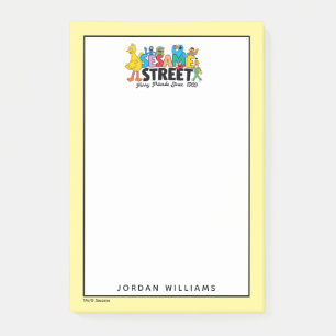 Bloco De Notas Sesame Street Amigos Peludos Adicione seu Nome