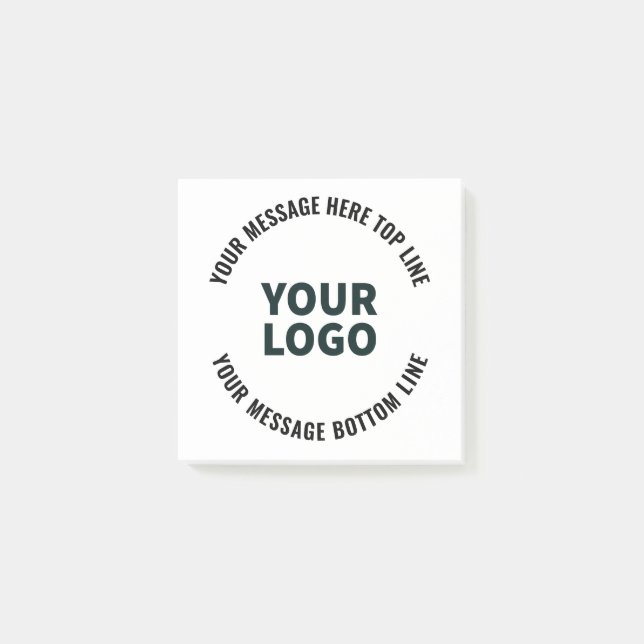 Bloco De Notas Seu Design de logotipo ou imagem | Texto editável  (Frente)