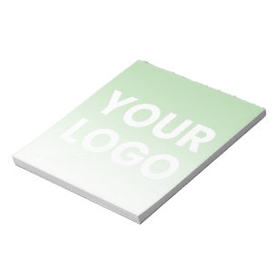 Bloco De Notas Seu logotipo e gradiente de cor de fundo editável