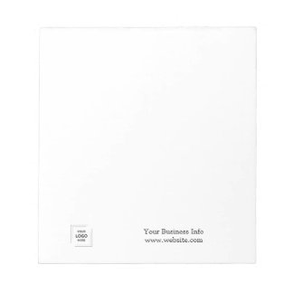 Bloco De Notas Seu Logotipo | Minimalista Moderno Corporativo Emp