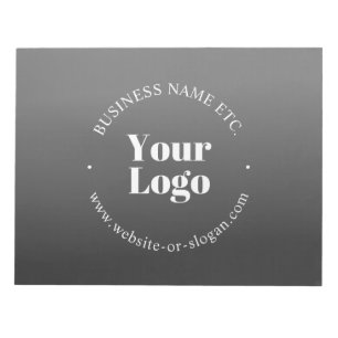 Bloco De Notas Seu logotipo ou design de negócios & texto editáve