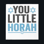 Bloco De Notas Seu Pequeno Horah Hanukkah Engraçado Judeu Dizendo<br><div class="desc">chanukah, menorah, hanukkah, dreidel, jedesejo, Chrismukkah, feriado, horah, natal, </div>
