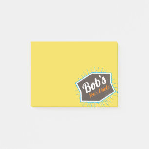 Bloco De Notas Seu tio Engraçado Homem Named Bob de Bob
