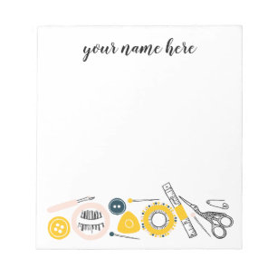 Bloco de notas Sewing personalizado