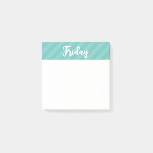 Bloco De Notas Sexta-feira - Dias da Semana - Postar Notas