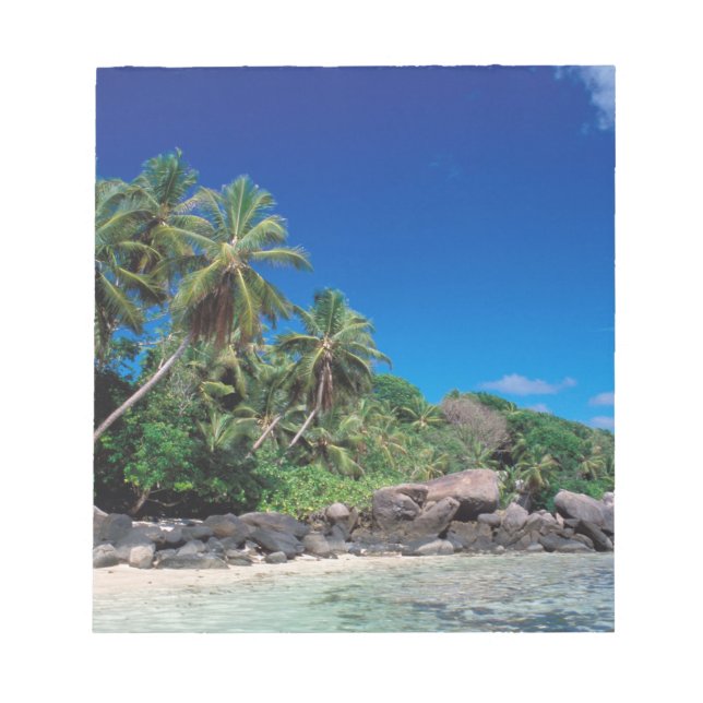 Bloco De Notas Seychelles, Ilha de Mahe, Praia de Anse Royale. 2 (Frente)