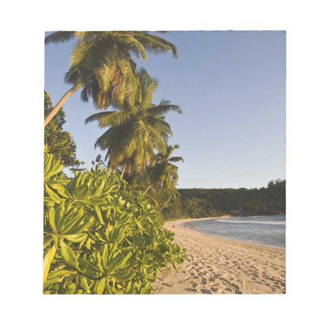 Bloco De Notas Seychelles, Ilha de Mahe, praia de Anse Takamaka, (Frente)