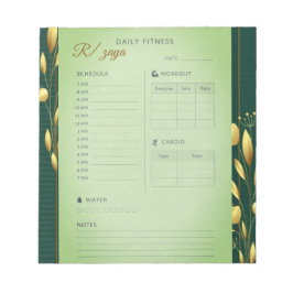 Bloco De Notas shagreen watercolor pastel daily fittness Planner 