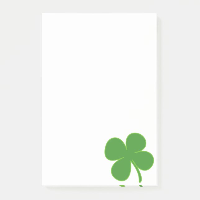 Bloco De Notas Shamrock irlandês (Frente)
