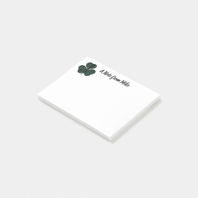 Bloco De Notas Shamrock Sticky (Inclinado)