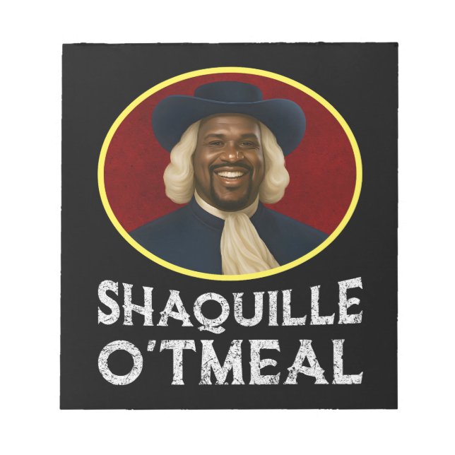 Bloco De Notas Shaquille Oatlight Engraçado Meme (Frente)