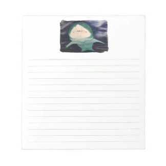 Bloco De Notas Shark Swimming, Lined Notepads
