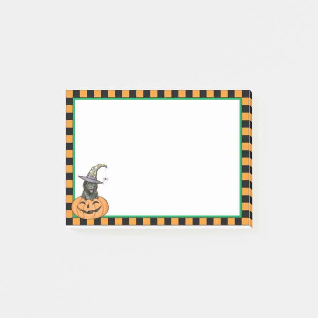 Bloco De Notas Sheepdog Halloween belga (Frente)