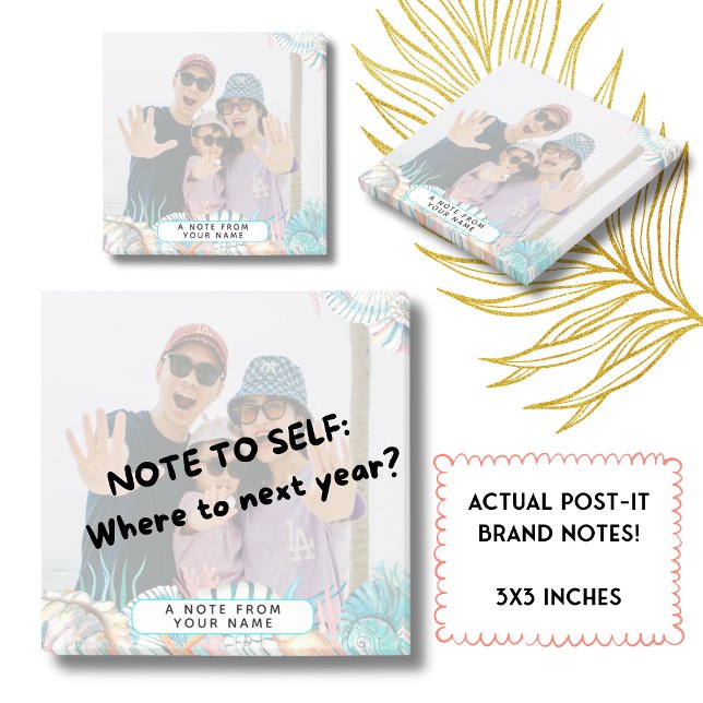 Bloco De Notas Shell de Manutenção da Família Memórias de Férias  (Personalize your desk and remember the best family vacation ever. Also, where to next year? :D)