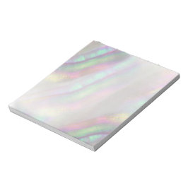 Bloco De Notas shell iridescente simulado