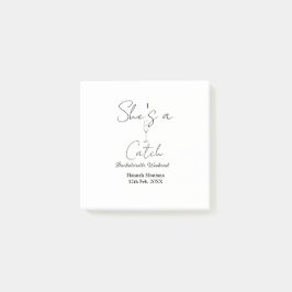 Bloco De Notas She's a catch champagne bottle bachelorette weeken