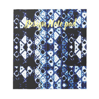 Bloco De Notas Shibori inspirou a almofada de nota do design