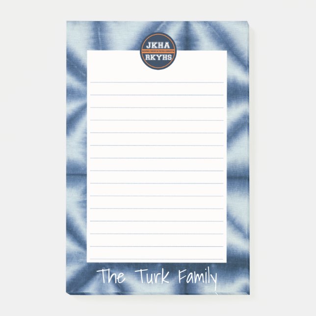 Bloco De Notas Shibori Mitzvot (Frente)