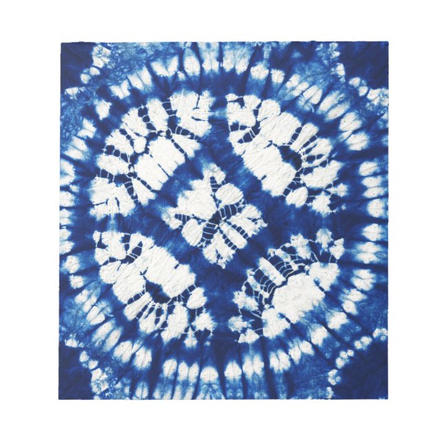 Bloco De Notas Shibori Tie Dye South Seas Indigo Batik (Frente)