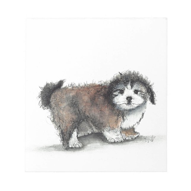 Bloco De Notas Shihtzu Puppy Dog (Frente)