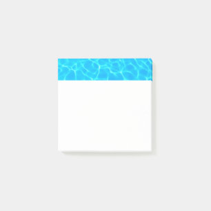Bloco De Notas Shimmering Blue Piscina Water Refletions Foto