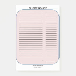 Bloco De Notas Shoppinglist Einkaufsliste Notepad Block