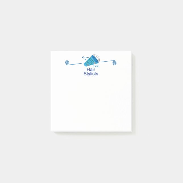 Bloco De Notas Shout for Hair Stylists (Frente)