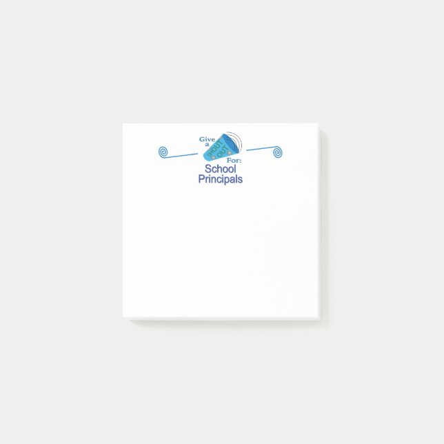 Bloco De Notas Shout for School Principals (Frente)