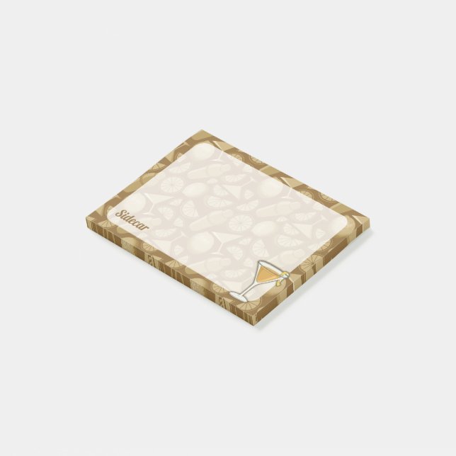 Bloco De Notas Sidecar Cocktail (Inclinado)