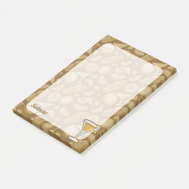 Bloco De Notas Sidecar Cocktail (Inclinado)
