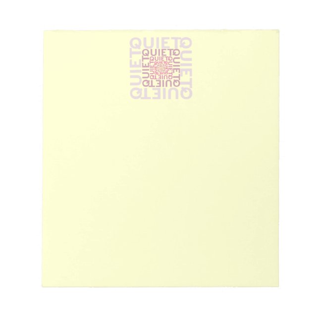 Bloco De Notas Silêncio Silêncio Silêncio (Frente)