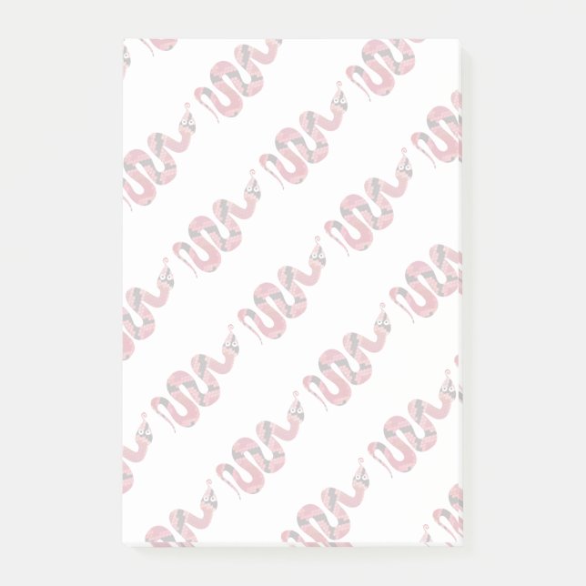 Bloco De Notas Silhueta cobra preto e vermelho (Frente)