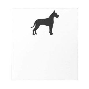 Bloco De Notas Silhueta de great dane