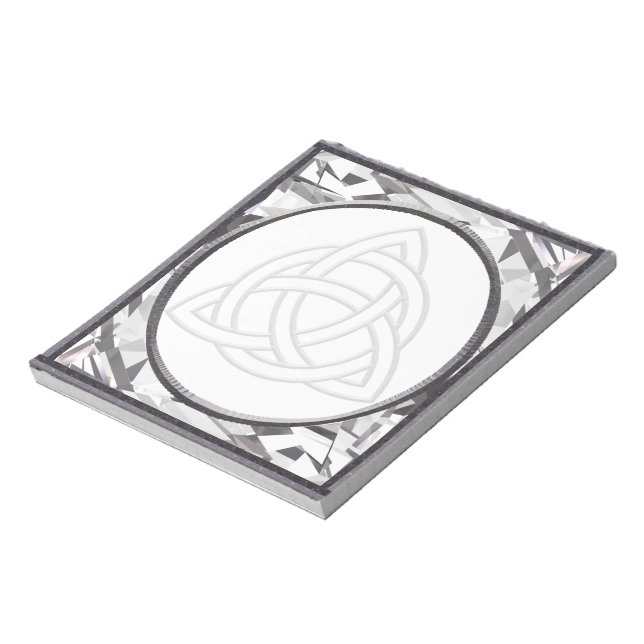 Bloco De Notas Silver Bevel Triquetra (Invertido)