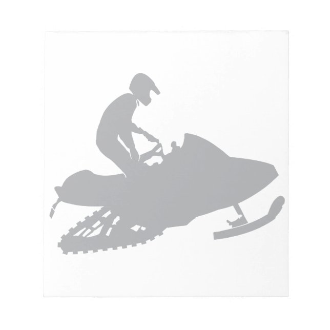 Bloco De Notas Silver Cinza Snowmobiler (Frente)