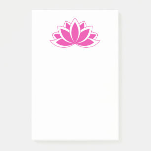 Bloco De Notas Símbolo budista rosa original - flor de lótus