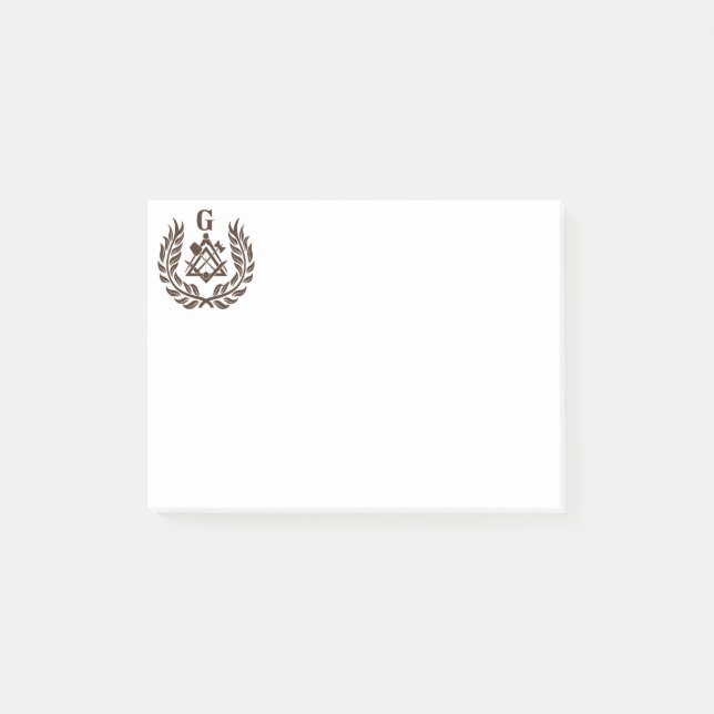 Bloco De Notas Símbolo de maçonaria (Frente)