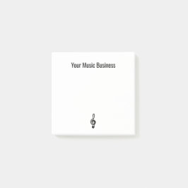 Bloco De Notas Símbolo de Música Simples Limpa de Árvore